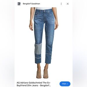 AG ADRIANO GOLDSCHMIED The Ex-Boyfriend Slim Jeans Size 25